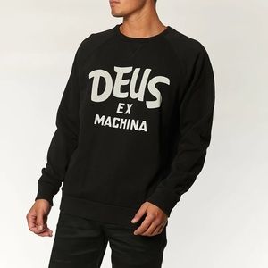 Deus Ex Machina Curvy Sweater Size Large Black